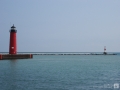 "Lake Michigan Red Tower"