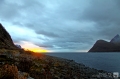 Sonnenuntergang am Gryllefjord